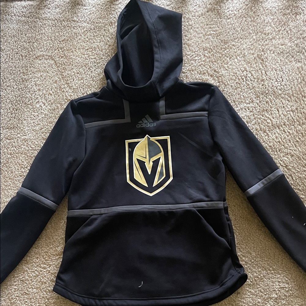 Adidas Black and Gold Hoodie